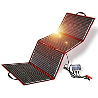 Dokio 200w 18v Kit Placa Solar PortáTil (5-3 Kg，73x54x1-2cm) Plegable Monocristalino (Alta Eficiencia) Para Cargar 12v…